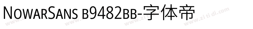 NowarSans b9482bb字体转换